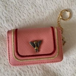 NEW Zipper Credit Card Holder Key Chain Bee Wallet Coin Pocket